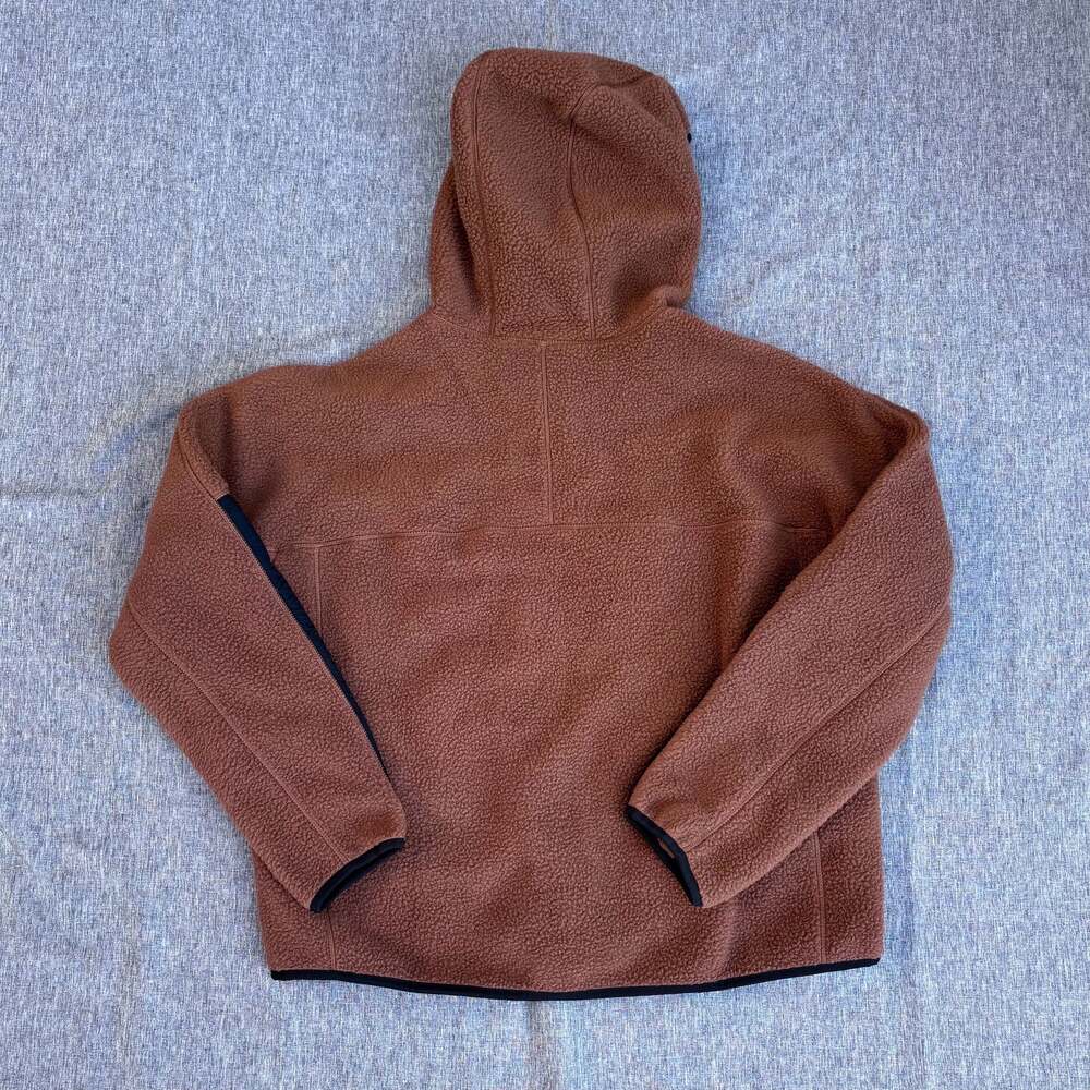 NWT Mountain Hardwear Women's HiCamp Fleece Gorpcore Hoodie Brown Size Large - Picture 3 of 6